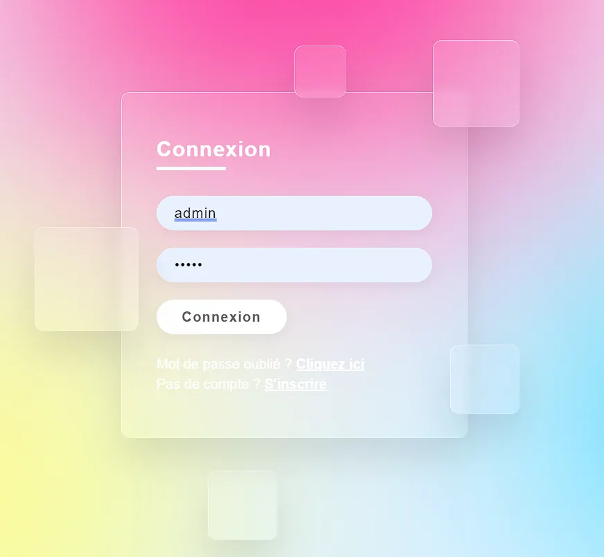 Glassmorphism Login Form